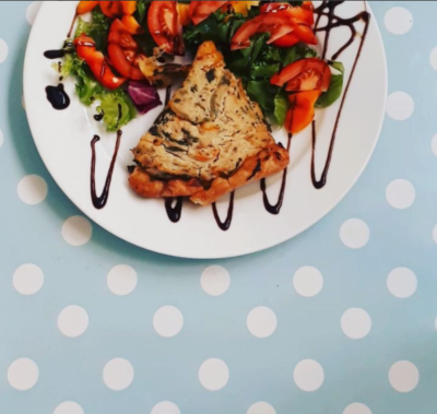 Tofu Quiche with Butternut Squash & Spinach